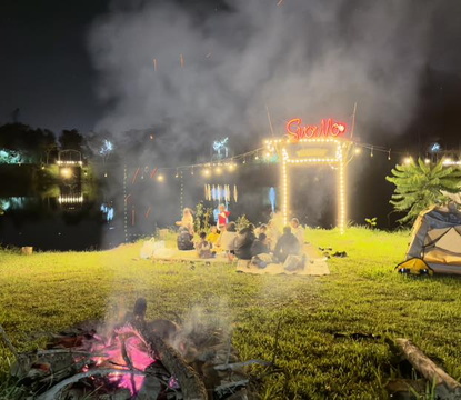 Cắm trại & đốt lửa trại & Team building
